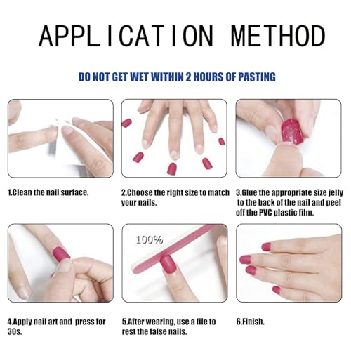 HJKDSFD Summer07 30Pcs Yellow French Tip Press-On Nails Medium Almond Glossy Fake Nails with Flowers