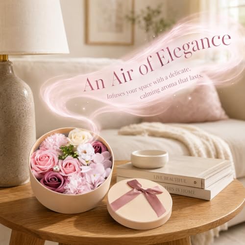 Pink Handmade Scented Soap Petals Gift Set - Little World 1 Ounce