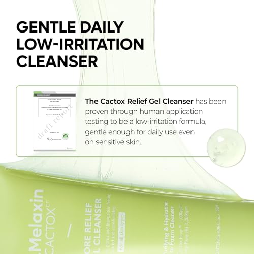 Dr.Melaxin Cactox Gel Cleanser - Hydrating Foam for Pore Relief, 120ml