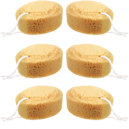 Boao 6-Pack Exfoliating Foam Body Sponges for Soft Skin