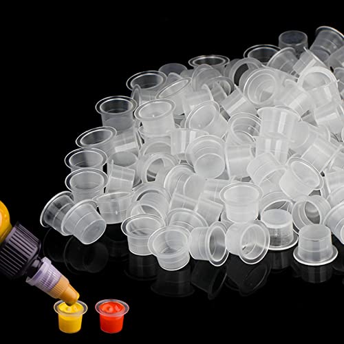 Jconly Large 1000PCS Disposable Tattoo Ink Caps - Spill-Resistant & Precision Mixing