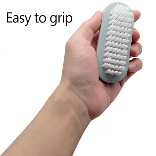 Ylijxqc 4-Pack Double-Sided Nail Brush Set for Manicure & Pedicure Cleaning
