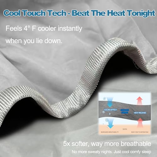 IUUI Cooling Blanket Twin Size - Double-Sided Cold Touch for Hot Sleepers