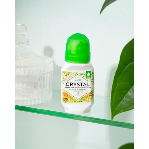 Crystal Mineral Deodorant Roll-On, 6.75 oz. (Pack of 3) - Vanilla Jasmine