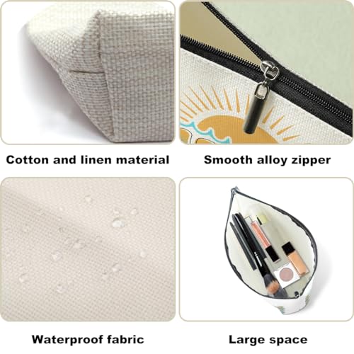 Lake Days Makeup Bag - Boat Waves Sun Rays Cosmetic Pouch