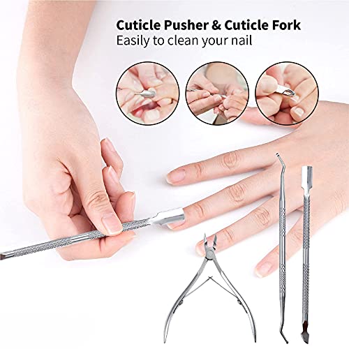 WOBEVB 31-Piece Professional Pedicure Kit with Nail Clipper & Callus Remover