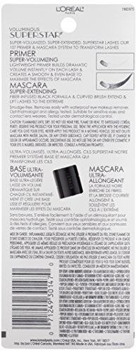 L'Oreal Paris Voluminous Superstar Waterproof Mascara - Blackest Black