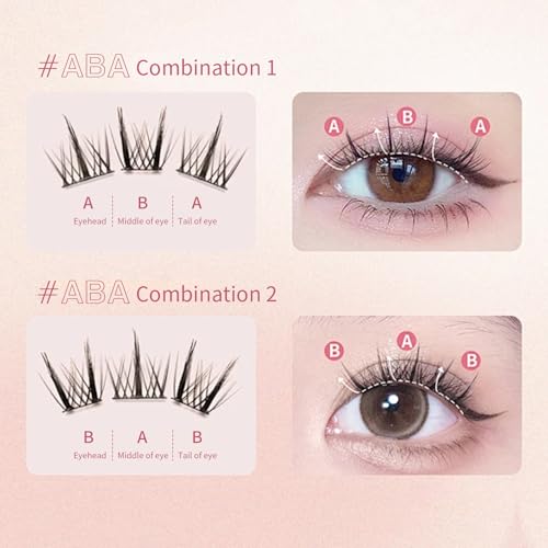 MSQ 135pcs False Mink Eyelashes Multipack Natural 3D Curl