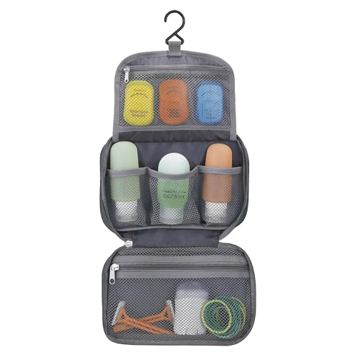 Travelon Compact Hanging Toiletry Kit – Lightweight Travel Organizer