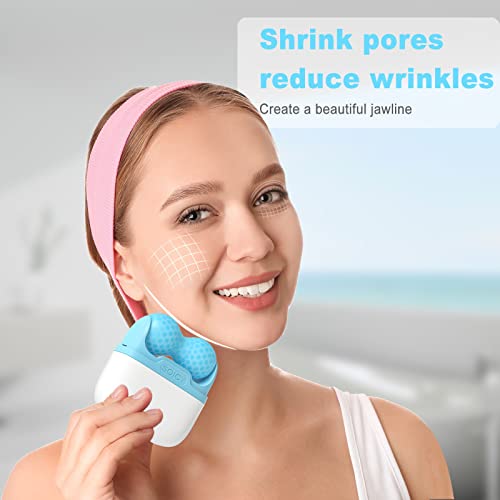 Leeshine Blue Ice Roller for Face & Eyes - 2 in 1 Massage Tool