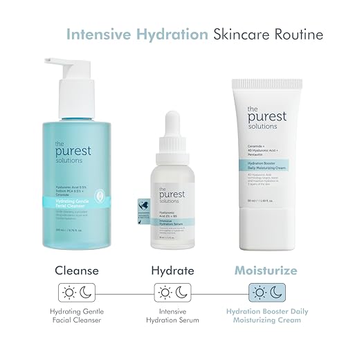Hydration Booster Daily Moisturizing Cream - Salt Variant with Ceramide & 4D Hyaluronic Acid - 24-Hour Care for All Skin Types
