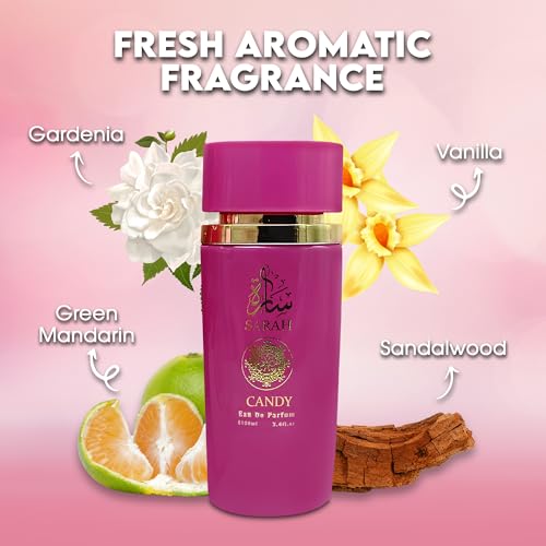 AFLUXE Sarah Candy Floral Fruity Perfume for Women 3.4 Fl Oz - Long Lasting Eau de Parfum