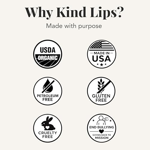 Kind Lips Unscented Organic Lip Balm for Sensitive Skin
