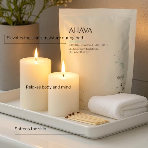 AHAVA Dead Sea Mineral Bath Salt, 8.5 Oz - Muscle Relief & Hydration