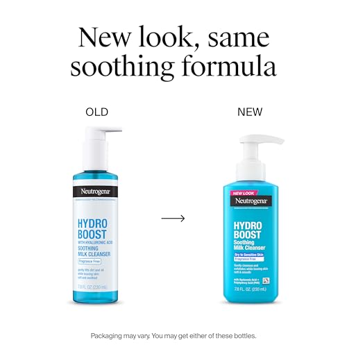 Neutrogena Hydro Boost Face Wash - Soothing Milk Cleanser, 7.8 fl oz