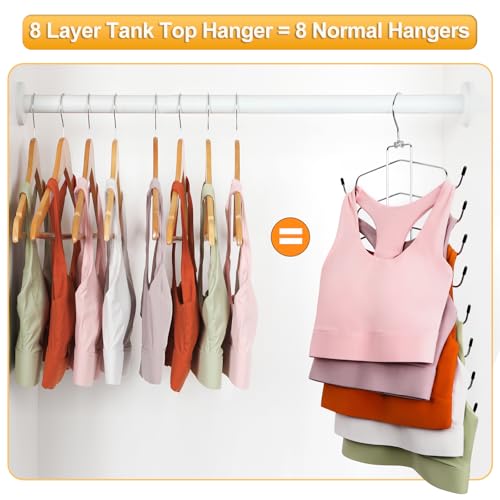 TOPIA HANGER 2 Pack 8-Layer Bra & Tank Top Organizer