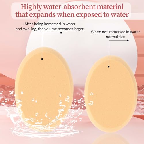 Sliverdew 2 Pack Oval Makeup Sponges for Foundation & Blush