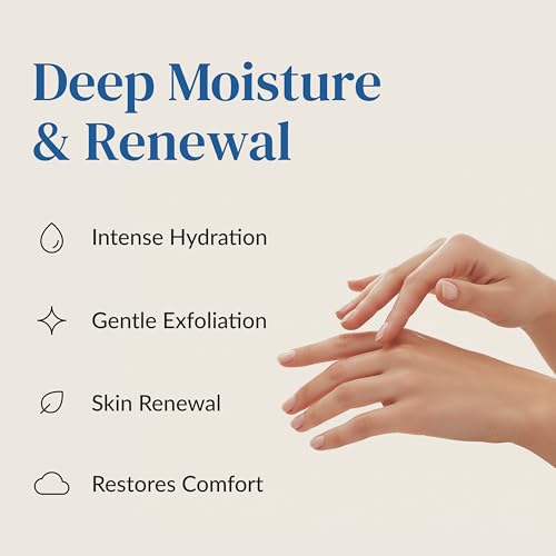 Epielle Intensive Repairing Hand Mask Gloves with Coconut Oil & Milk Extract - Deep Moisturizing, Rejuvenating, Self Care Gift for Women