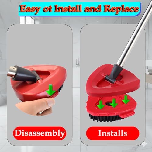 O-Cedar EasyWring Compatible Spin Mop Scrub Brush Head Refills - 2 Pack