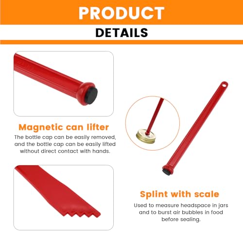 Aifeier ET Canning Tools Kit - Bubble Popper, Lid Lifter & Tongs