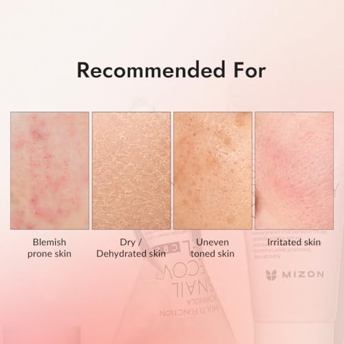 MIZON Snail Recovery Gel Cream 1.5 Fl Oz - Hydrating Skin Care with Snail Mucin & Hyaluronic Acid