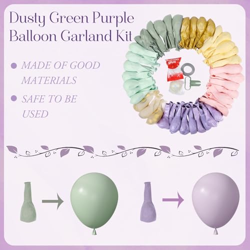 Amandir 173-Piece Pastel Balloon Arch Kit for Parties