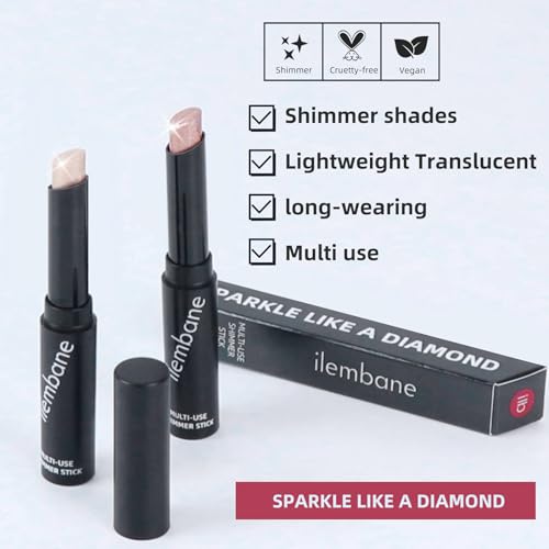 Rose Gold Highlighter Stick for Face & Body - Buildable, Multi-Use Makeup