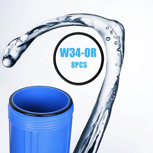 W34-OR Water Filter O-Ring Replacement – Fits American Plumber & Pentek (8-Pack)
