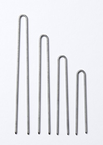 Silver Stainless Steel Heavy Duty Hairpins - 48 Pack for Thick Hair