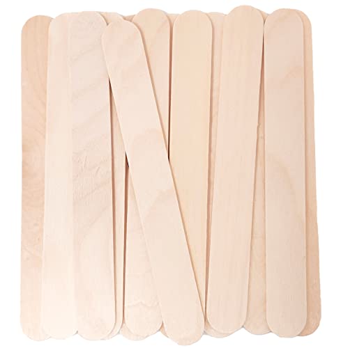 100 Pack Premium Birch Waxing Sticks for Hair Removal & Crafts