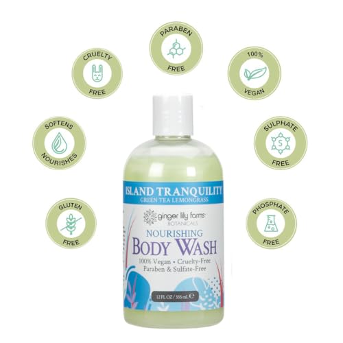 Ginger Lily Farms Nourishing Body Wash 12oz - Green Tea & Lemongrass
