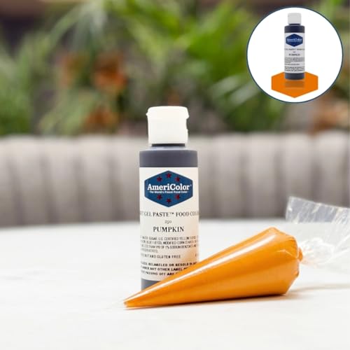 AmeriColor Soft Gel Paste Food Color - Pumpkin, 4.5 oz Bottle