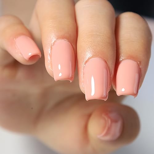 FZANEST Builder Base Gel Polish Kit, 6pcs Sheer Nude Pink Self-Leveling Gel