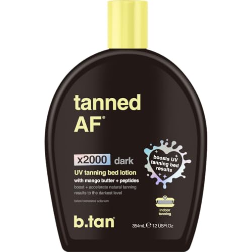 B.TAN Dark UV Tanning Lotion - Indoor/Outdoor Bronzer & Accelerator