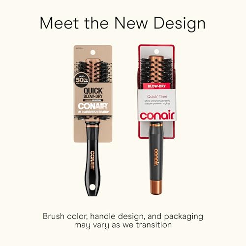 Conair Round Hair Brush - Quick Dry Copper with Boar & Nylon Bristles