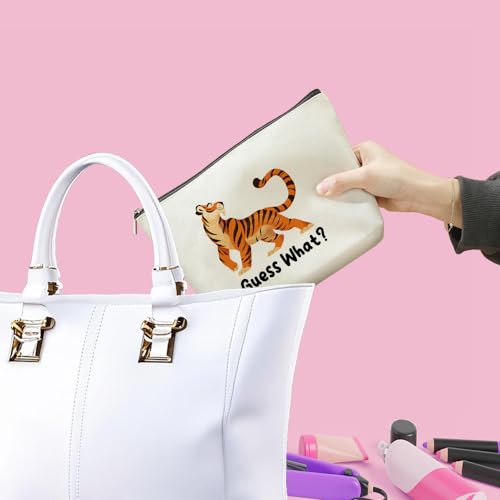 VICBOU GuessTiger Cute Tiger Makeup Bag for Women & Girls