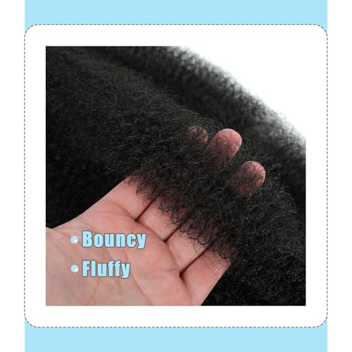 Dlyoigr 8-Inch Pre-Separated Springy Afro Twist Hair Extensions - Pack of 3