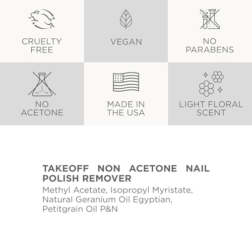 Cote Beauty Non-Acetone Nail Polish Remover, Wild Sea Rose, 4 Fl Oz
