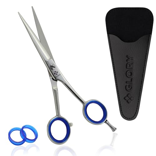 GLORY 6.5" Professional Hair Cutting Scissors - Ergonomic Barber Shears