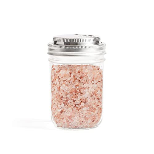 Jarware Stainless Steel Wide Mouth Mason Jar Spice Lid