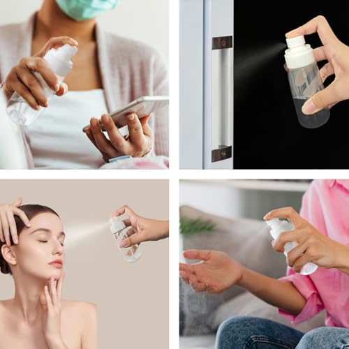 100ml Travel Spray Bottle - Clear Plastic Perfume & Skincare Mist Container