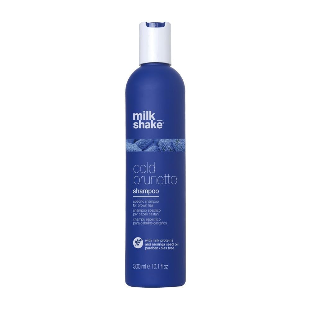 Cold Brunette Shampoo - Toning Shampoo with Blue Pigment to Neutralize Orange & Red Tones | SLS/SLES-Free, Strengthens Hair