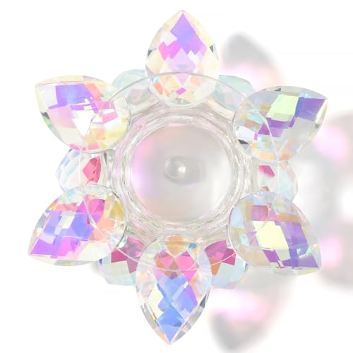 KADS Crystal Lotus Dappen Dish with Lid – Nail Art Dish, Flower Shape