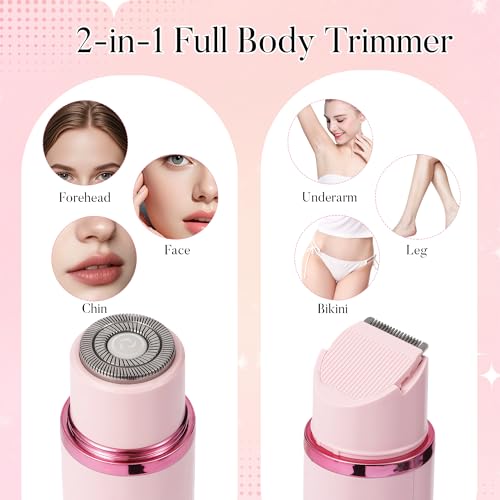 SYAWS 2-in-1 Electric Bikini & Facial Hair Trimmer - Rechargeable Shaver