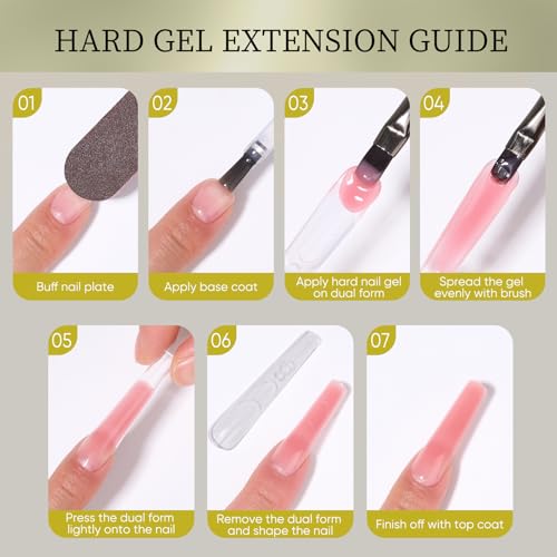 SASSYTIP HEMA-Free Builder Hard Gel - 30g Milky White Nail Extension Gel