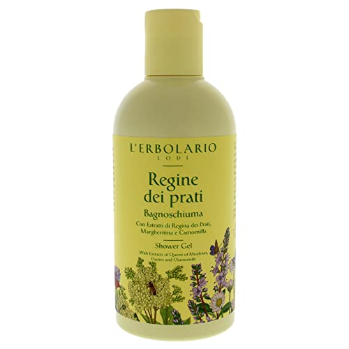 L'Erbolario Moisturizing Floral Shower Gel with Chamomile & Daisy 8.4 oz - Restoring Body Wash for Women