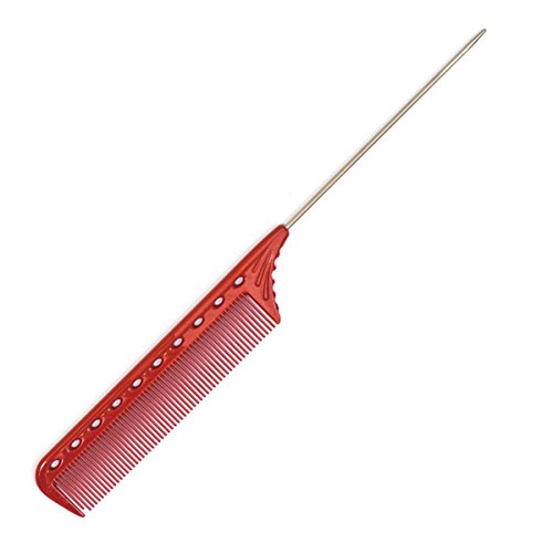 YS Park 102 Tail Comb - Heat Resistant, 8.6 in, Red