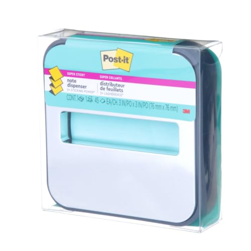 Post-it Sticky Note Dispenser with Super Sticky Notes - Black Base