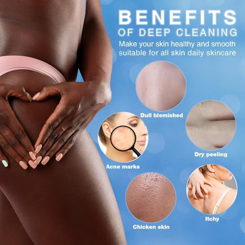 Exfoliating African Bath Sponge - 5 Pack Body Scrubber Set
