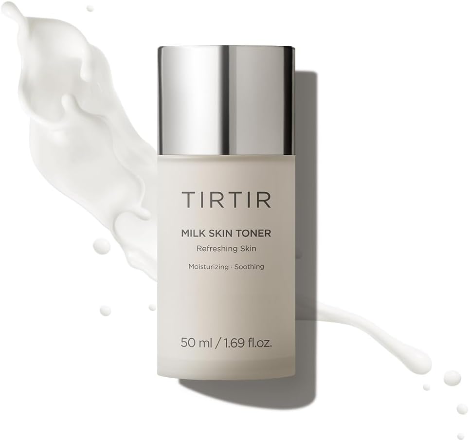 TIRTIR Milk Skin Rice Toner - Deep Moisturizing Hydrating Face Toner with Niacinamide & Ceramide | 1.69 Fl Oz